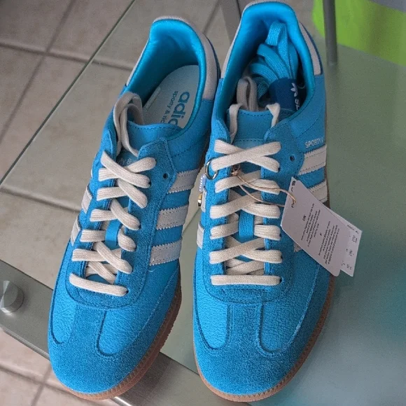 Adidas Samba OG Sporty & Rich Bright Pastel Blue Men's Sneakers US 10 - Picture 6 of 11